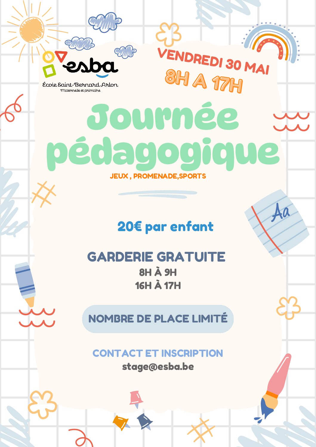 Journée pédagogique, garderie